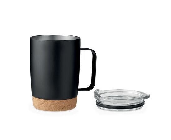 Double wall mug 300ml Black -  MO6533-03