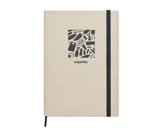DIN A5 Notizbuch Graspapier Beige -  MO6542-13