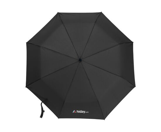 Carabiner RCS RPET faltbarer Regenschirm 21 inch Schwarz -  250698