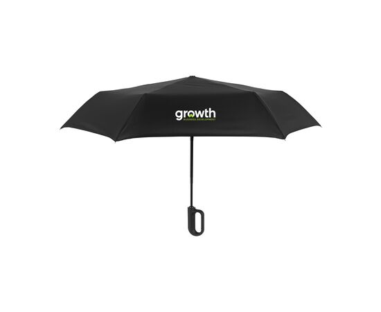 Carabiner RCS RPET faltbarer Regenschirm 21 inch Schwarz -  250698