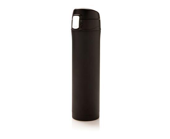 Easy Lock Vakuum-Flasche aus RCS recyceltem Stahl Schwarz - XD Collection P435.501