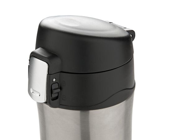 RCS gerecycled roestvrijstalen easy lock thermosfles Zilver - XD Collection P435.502