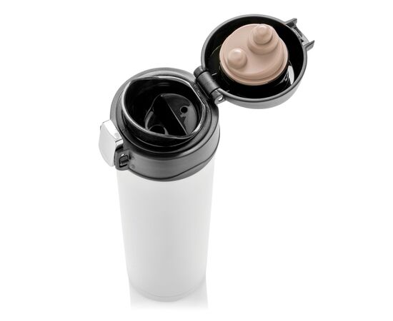Easy Lock Vakuum-Flasche aus RCS recyceltem Stahl Weiß - XD Collection P435.503