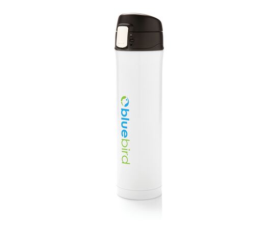 Easy Lock Vakuum-Flasche aus RCS recyceltem Stahl Weiß - XD Collection P435.503