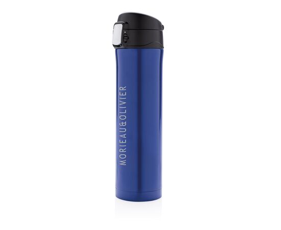 Easy Lock Vakuum-Flasche aus RCS recyceltem Stahl Blau - XD Collection P435.505