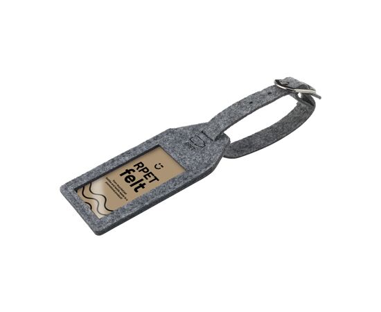 RPET Felt GRS Luggage Tag Gepäckanhänger Grau -  W34890