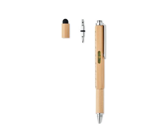 Spirit level pen in bamboo Wood -  MO6559-40