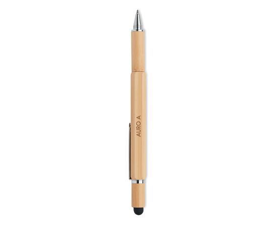Spirit level pen in bamboo Wood -  MO6559-40