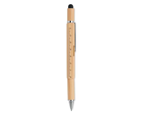 Spirit level pen in bamboo Wood -  MO6559-40