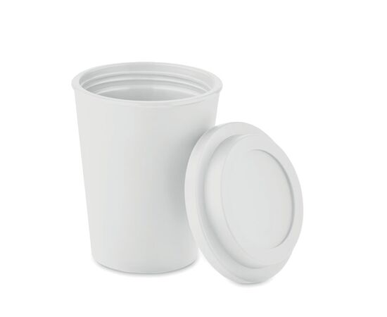 Gobelet double paroi PP 300 ml Blanc -  MO6583-06