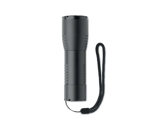 Kleine LED-Taschenlampe Alu Schwarz -  MO6591-03