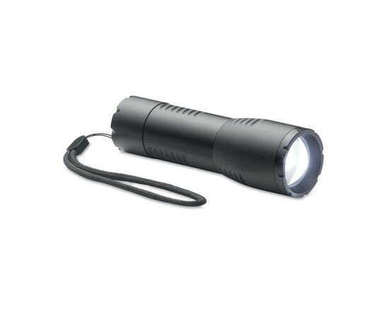 Kleine LED-Taschenlampe Alu Schwarz -  MO6591-03
