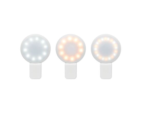 LED Clip-on LED selfie light White -  MO6595-06