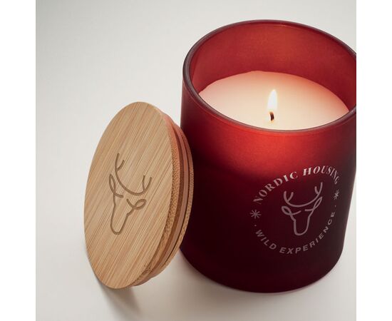 Plantaardige waskaars 200 gr Bordeaux -  MO6613-02