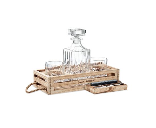 Luxe whiskey set Hout -  MO6626-40
