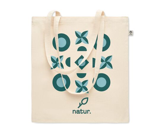 Sac shopping en coton biologiqu Beige -  MO6632-13