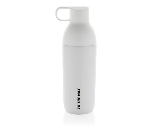 Flow Vakuumflasche aus RCS recyceltem Stainless-Steel Weiß - XD Xclusive P435.543