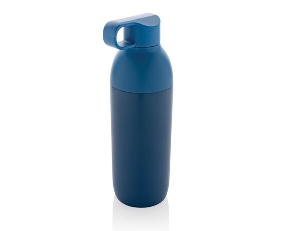 Flow Vakuumflasche aus RCS recyceltem Stainless-Steel Blau - XD Xclusive P435.545