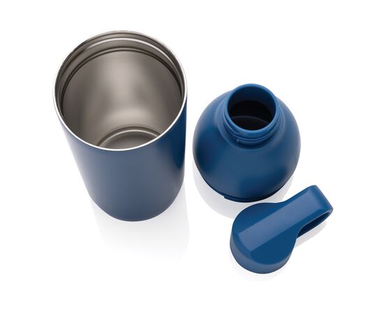 Flow Vakuumflasche aus RCS recyceltem Stainless-Steel Blau - XD Xclusive P435.545