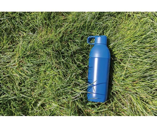 Flow Vakuumflasche aus RCS recyceltem Stainless-Steel Blau - XD Xclusive P435.545