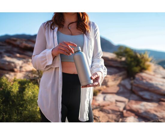 Bouteille isotherme 500ml en acier inoxydable recyclé RCS Argent - XD Collection P435.700