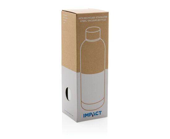 RCS gerecycled roestvrijstalen Impact vacuümfles Wit - XD Collection P435.703