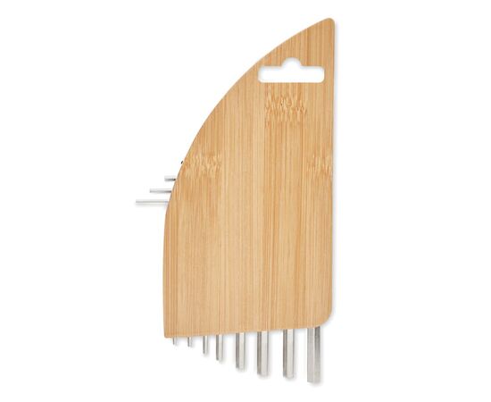 Hex key set in bamboo Wood -  MO6682-40