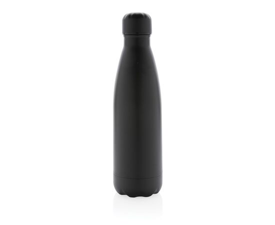 Solid colour vacuum stainless steel bottle 500 ml Black - XD Collection P436.461