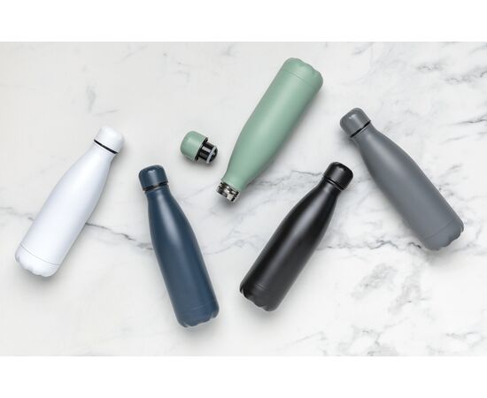 Solid colour vacuum stainless steel bottle 500 ml Blue - XD Collection P436.465
