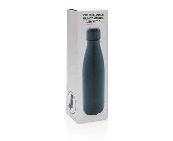 Solid colour vacuum stainless steel bottle 500 ml Blue - XD Collection P436.465