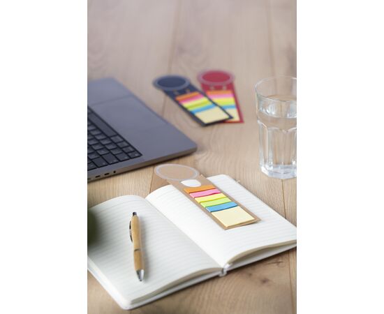 Lesezeichen aus Pappe Clay Rot -  3115.008