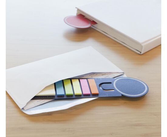 Lesezeichen aus Pappe Clay Rot -  3115.008