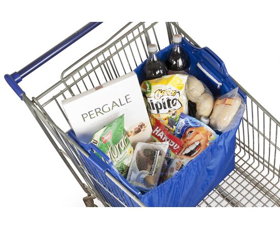 Polyester (210D) trolley shopping bag Ceryse Black -  3575.001