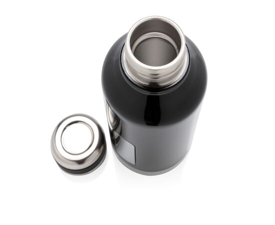 Bouteille étanche avec plaque Noir - XD Collection P436.671