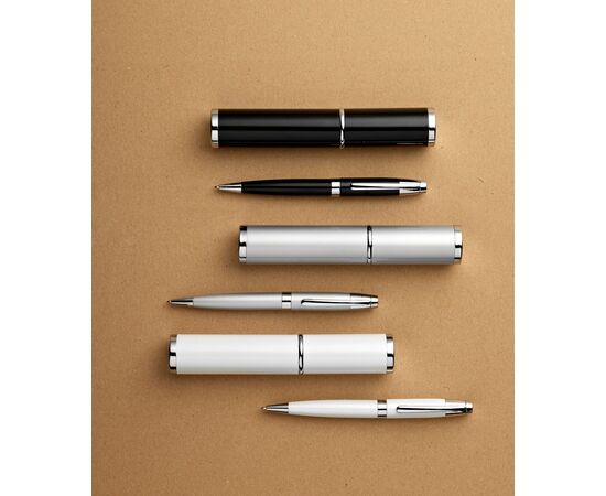 Kugelschreiber aus Metall Mark Weiß -  4580.002