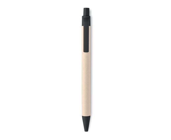 Stylo en carton de lait recyclé Noir -  MO6822-03
