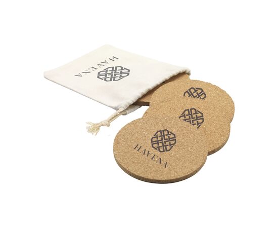 Cork Coaster Set Untersetzern Neutral -  145744
