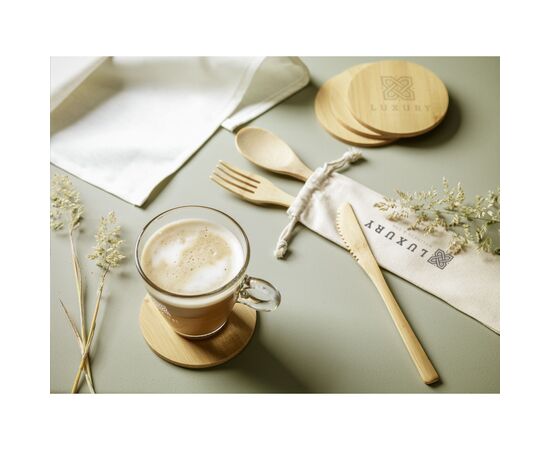 Bamboo Coaster Set Untersetzern Neutral -  173144