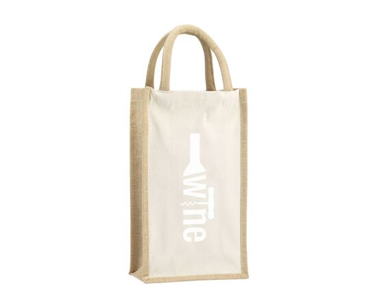 Jute Canvas Double Wine Bag sac à vin Naturel -  213742