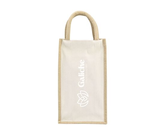 Jute Canvas Double Wine Bag sac à vin Naturel -  213742