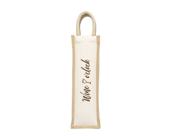 Jute Canvas Wine Bag Weintasche Neutral -  214142