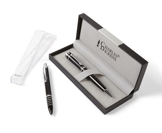Metal Charles Dickens® balpen Bibi Zwart -  1085.001