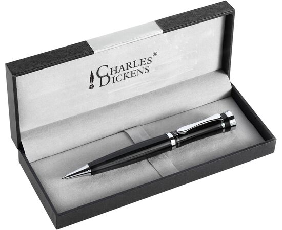 Metal Charles Dickens® balpen Bibi Zwart -  1085.001
