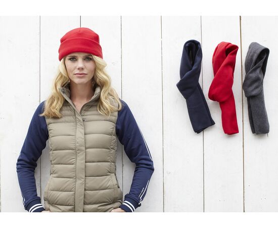 Polyester fleece (200 gr/m²) muts Elliana Blauw -  1741.005