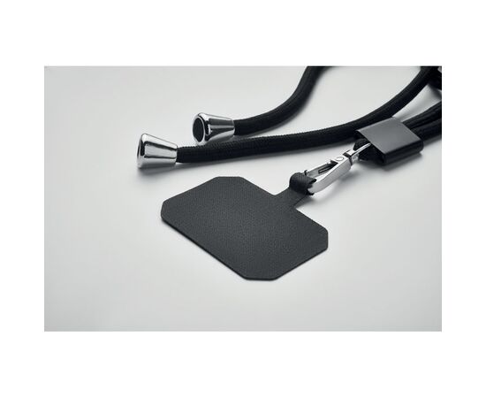 Lanyard porte-téléphone RPET Noir -  MO6925-03