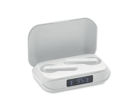 Recycled ABS TWS earbuds White -  MO6946-06