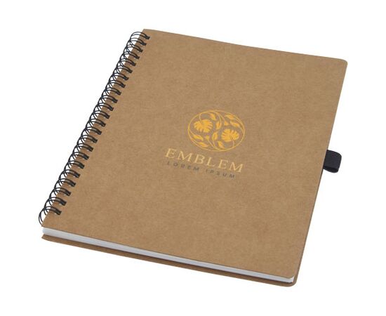 Carnet Cobble A5 à spirales en carton recyclé avec papier de pierre Naturel - Unbranded 10773206