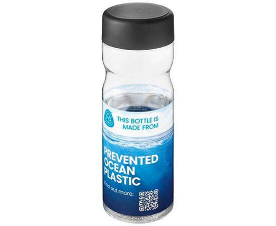 Bouteille H2O Active® Eco Base 650ml avec couvercle vissé  Transparent, Noir - Unbranded 21043591 Bouteille H2O Active® Eco Base 650ml avec couvercle vissé  Transparent, Noir - Unbranded 21043591