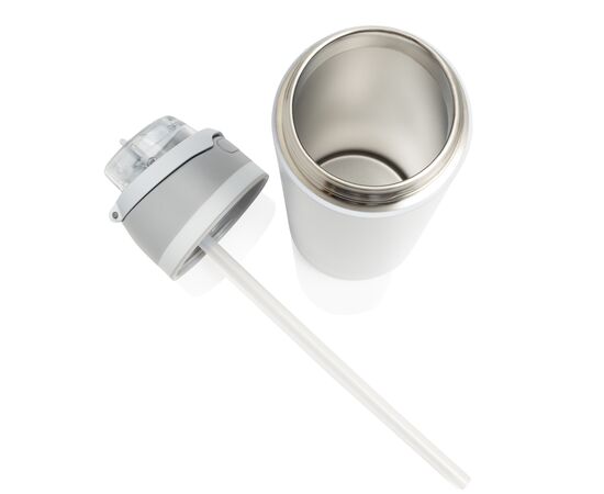 Omni Sip RCS certified re-steel lockable bottle 720ml White - XD Collection P437.0803