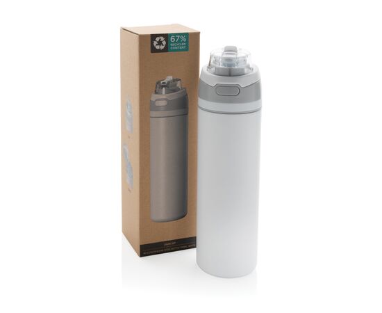 Omni Sip RCS certified re-steel lockable bottle 720ml White - XD Collection P437.0803